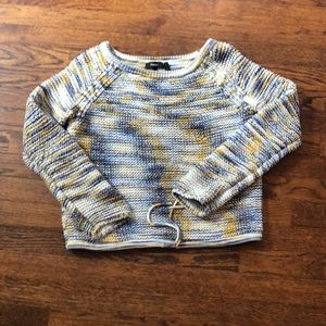Theory multicolored thick knit sweater - denim